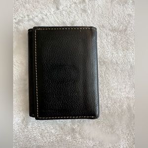 Black genuine leather wallet. Great condition